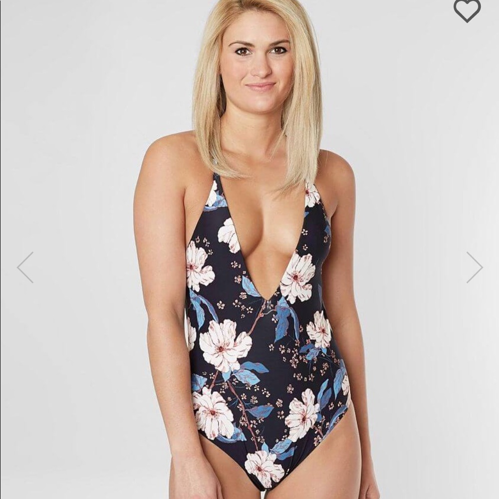 Billabong Floral Plunge Swimsuit